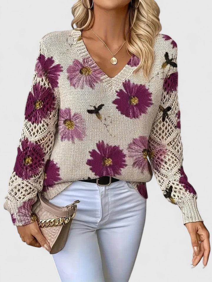 Blair | Floral Print Sweater