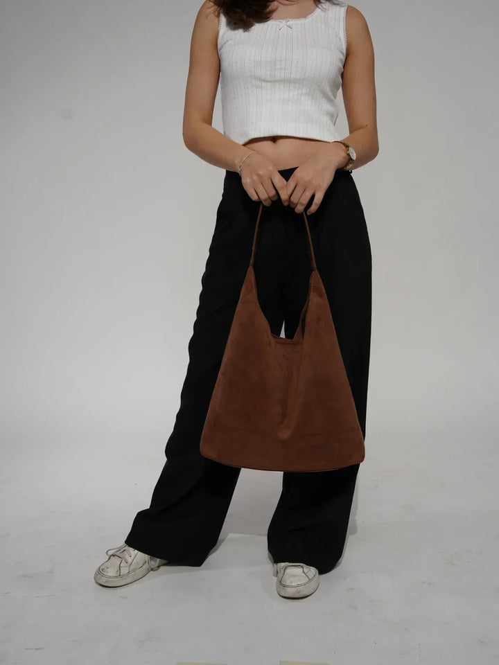 Luna | Suede Bag with Wallet