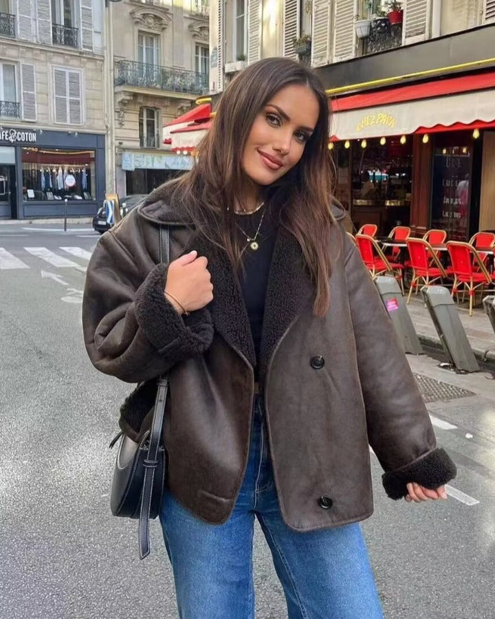 Clara | Faux Shearling Jacket