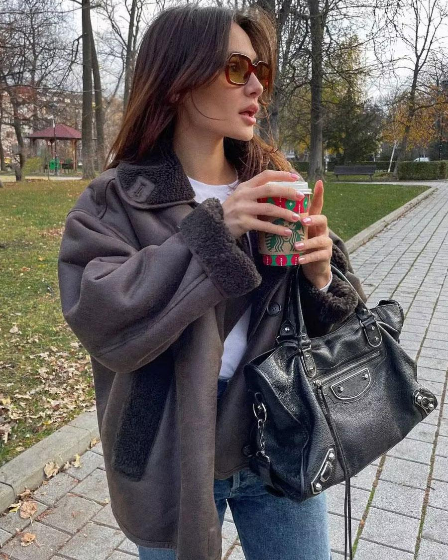 Clara | Faux Shearling Jacket