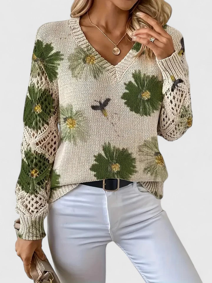 Blair | Floral Print Sweater