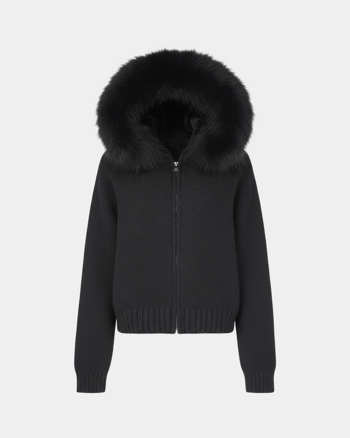 Lenora | Knitted Coat with Fur