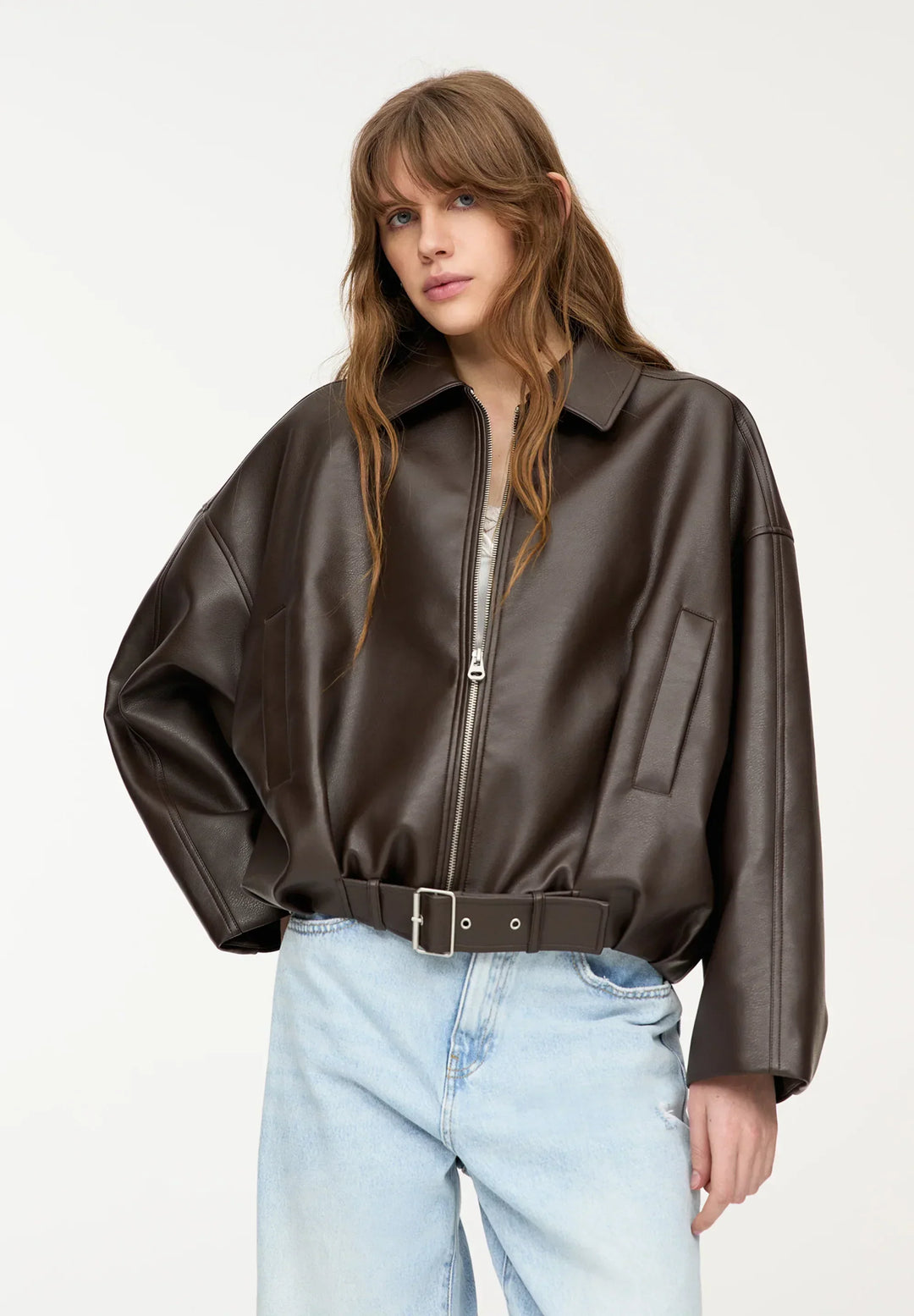 Amara | Faux Leather Jacket