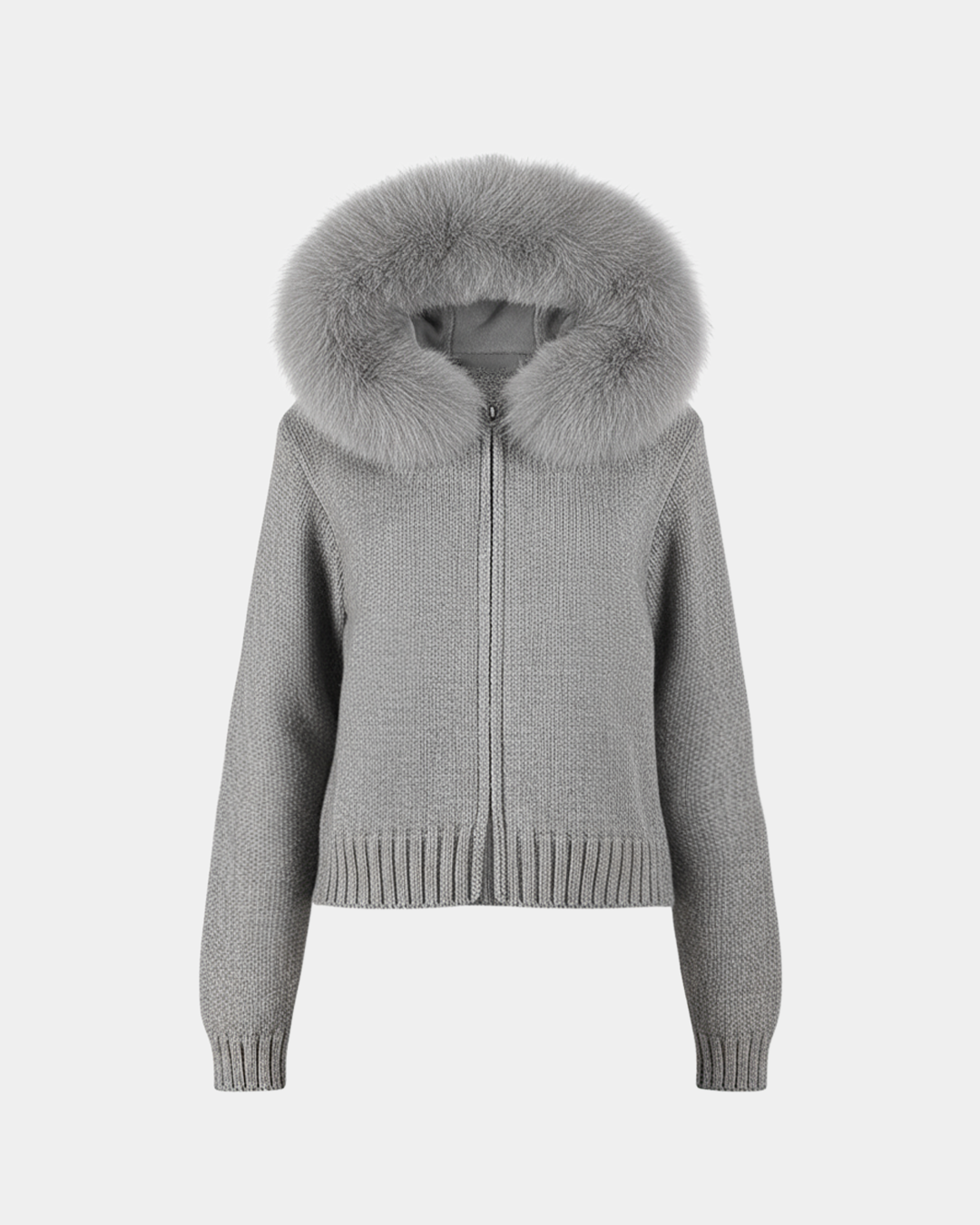 Lenora | Knitted Coat with Fur
