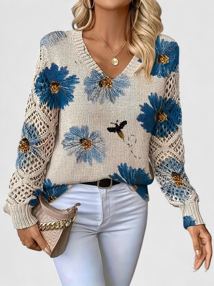 Blair | Floral Print Sweater