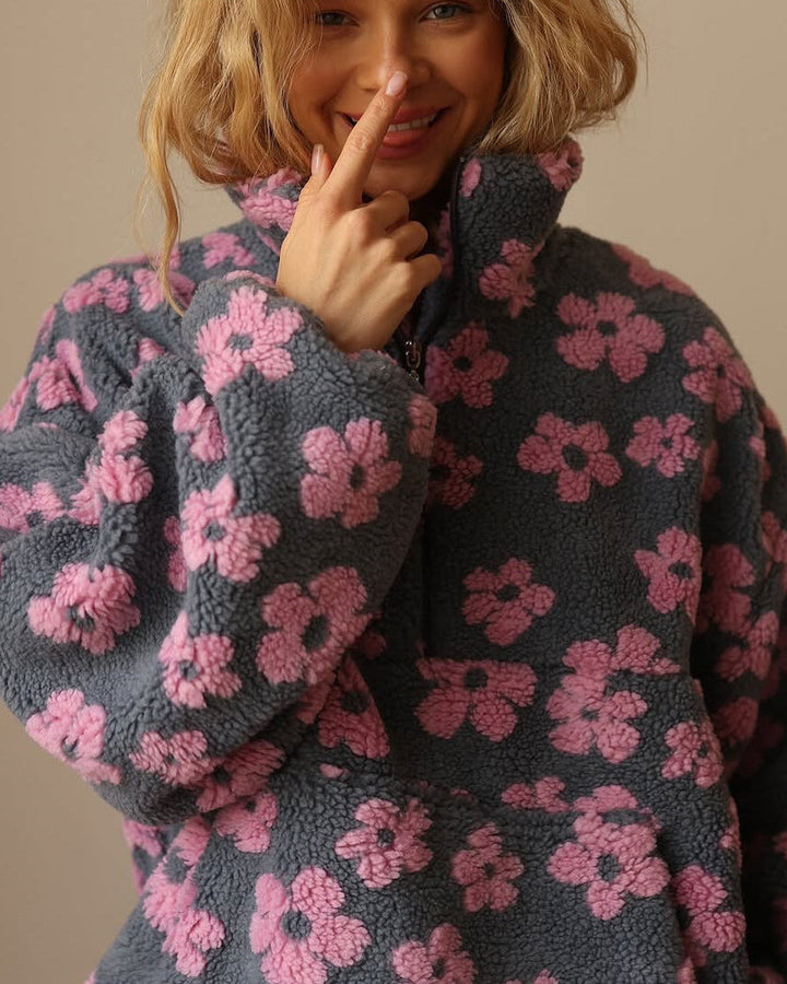 Daisy | Floral Warm Fleece Jumper
