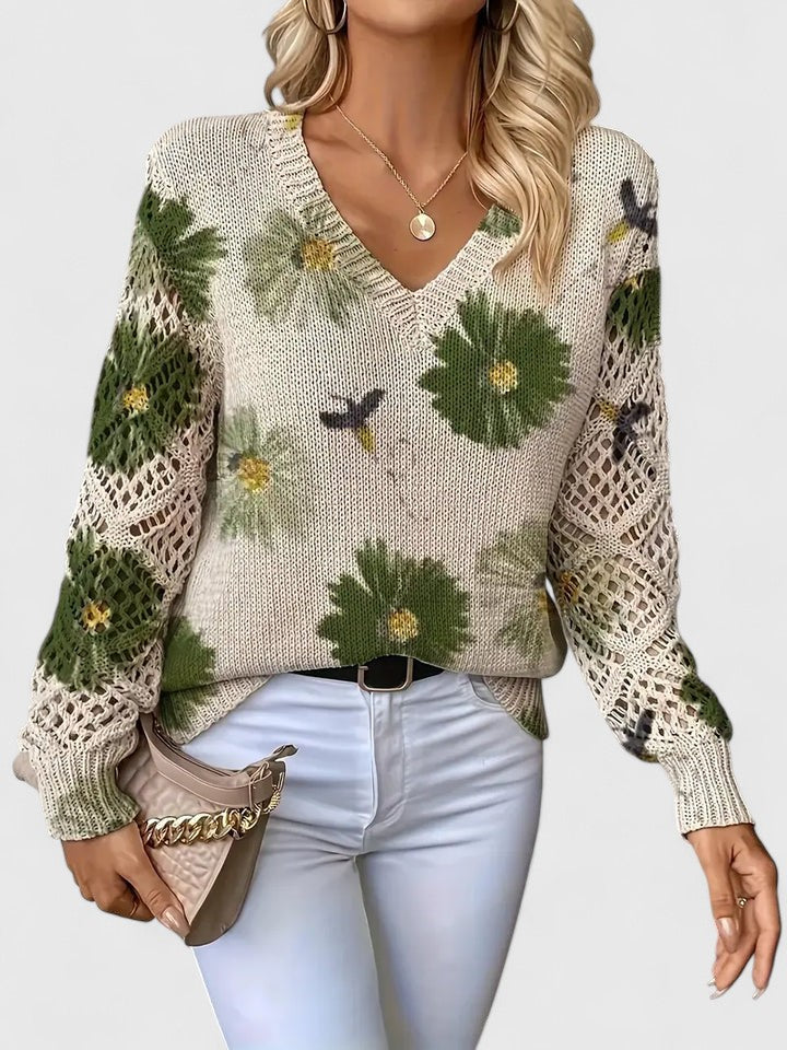 Blair | Floral Print Sweater