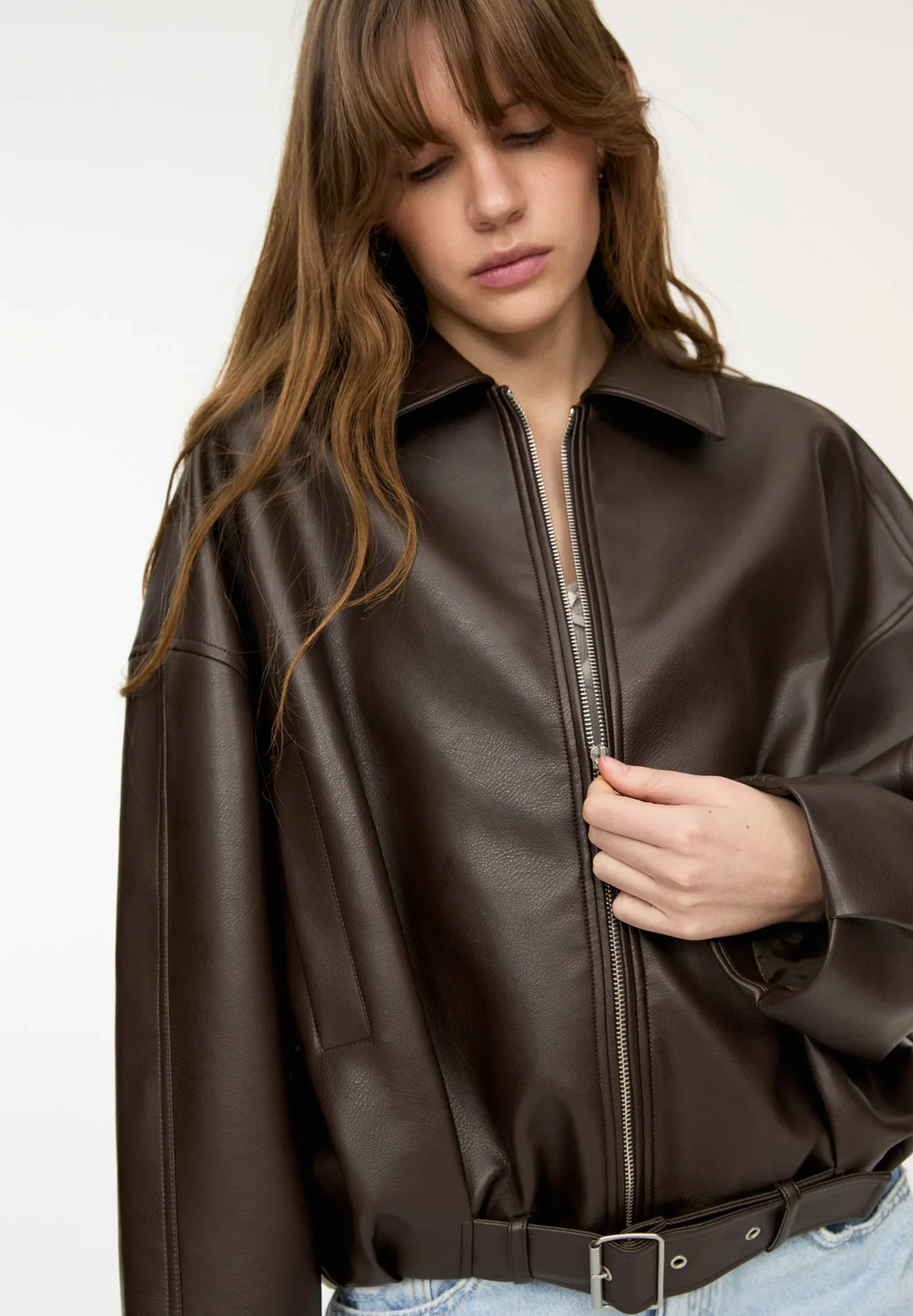 Amara | Faux Leather Jacket