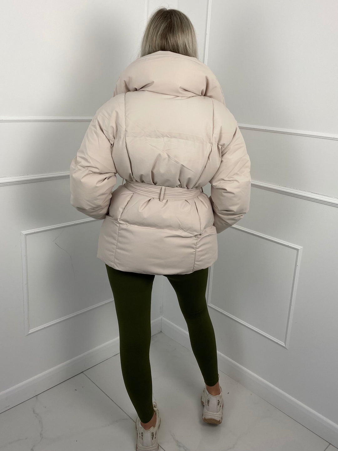 Elina | Quilted Short Jacket with Waist Belt