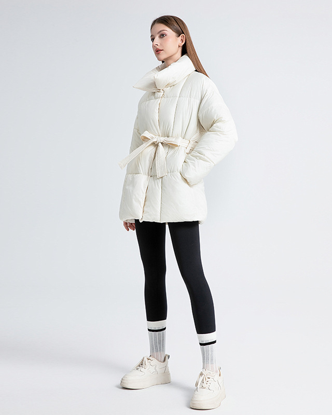 Annelise | Quilted Jacket with Belt