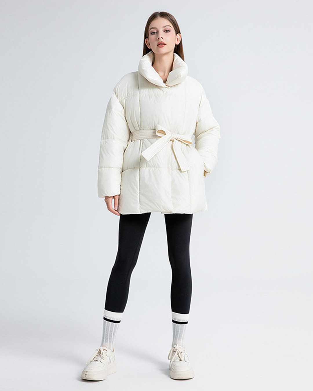 Annelise | Quilted Jacket with Belt