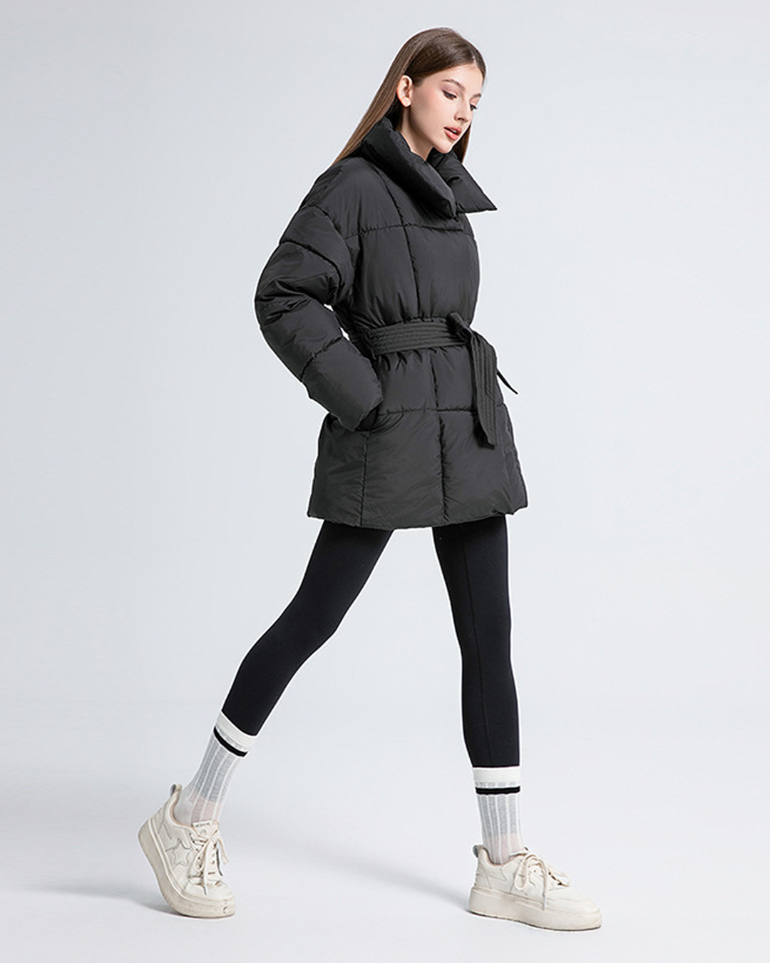 Annelise | Quilted Jacket with Belt