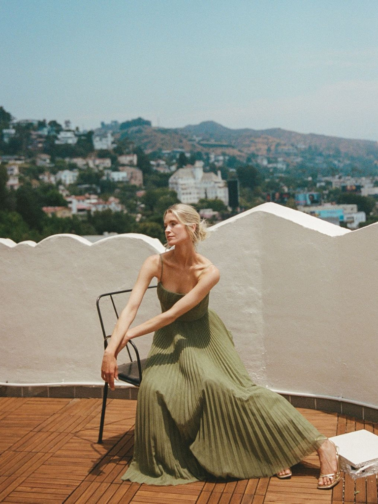 Natalia | Pleated Bustier Dress