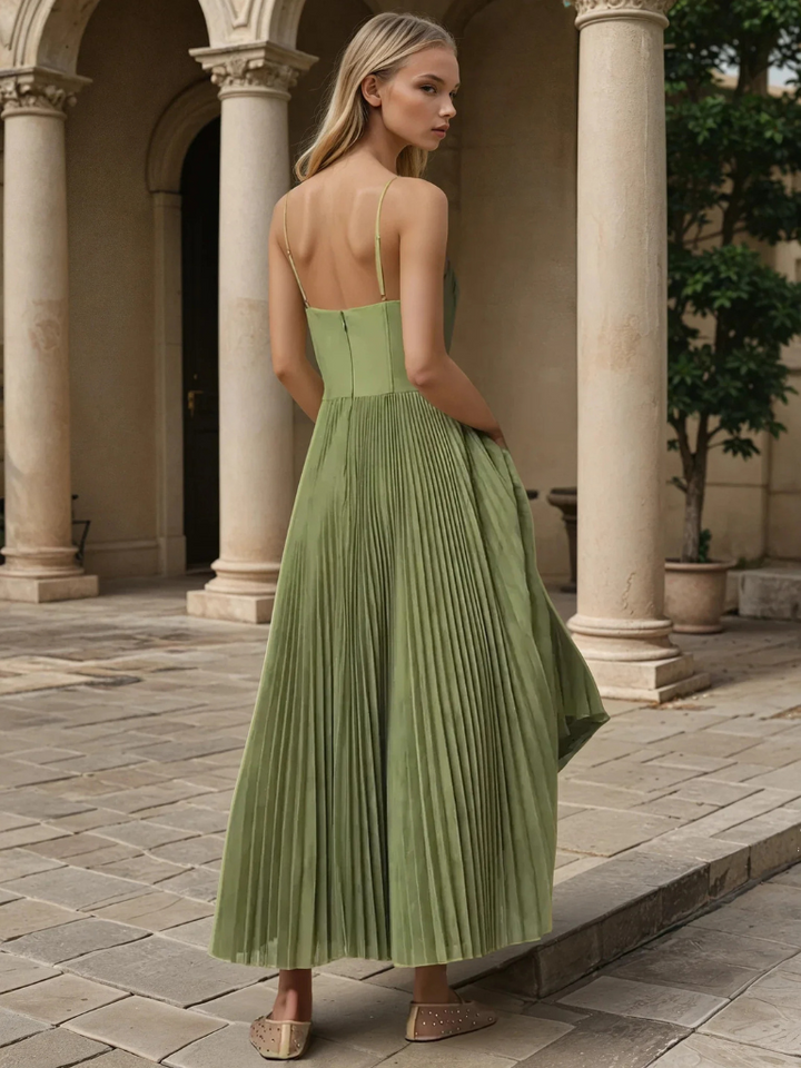Natalia | Pleated Bustier Dress