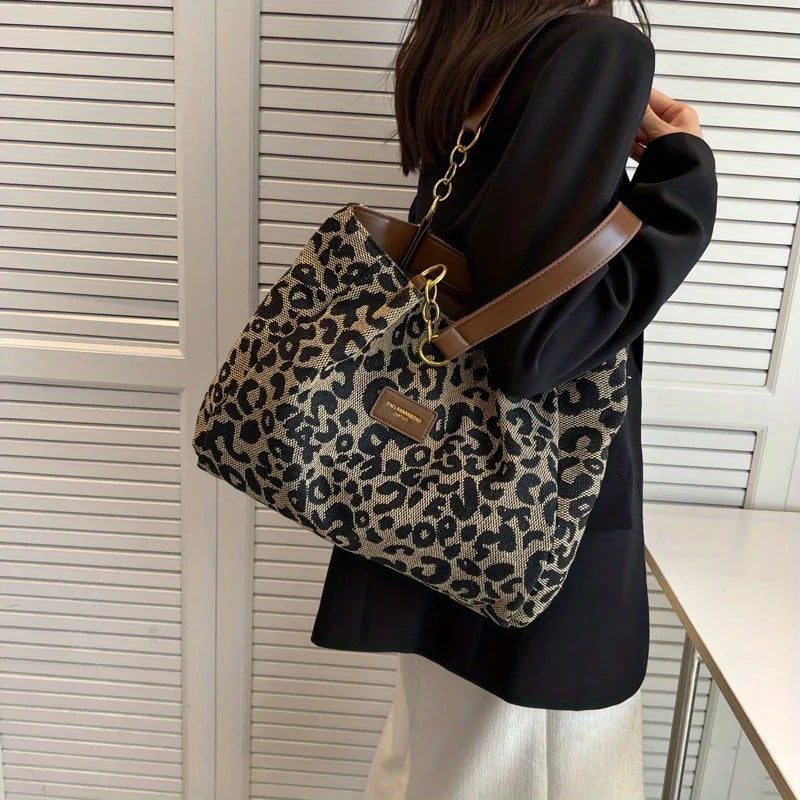 Mila | Leopard Tote Bag