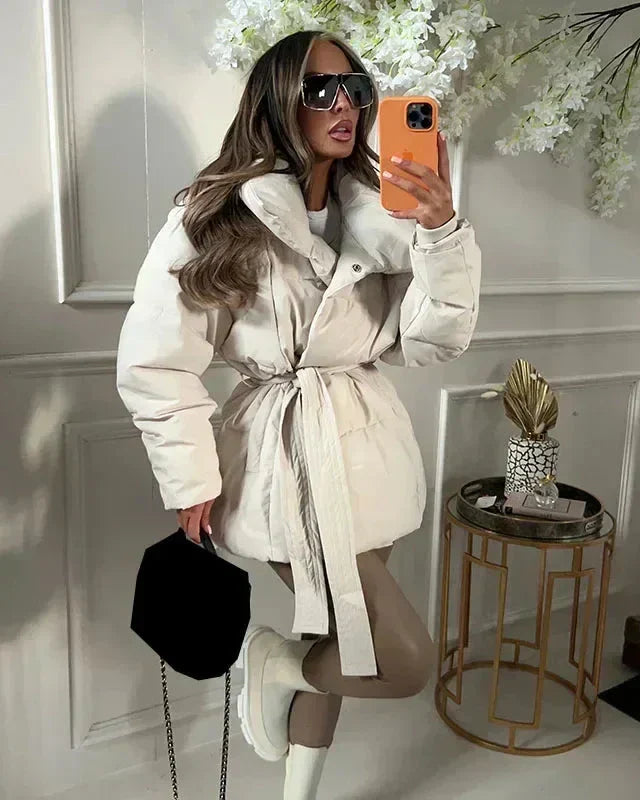 Annelise | Quilted Jacket with Belt