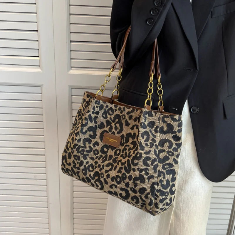 Mila | Leopard Tote Bag