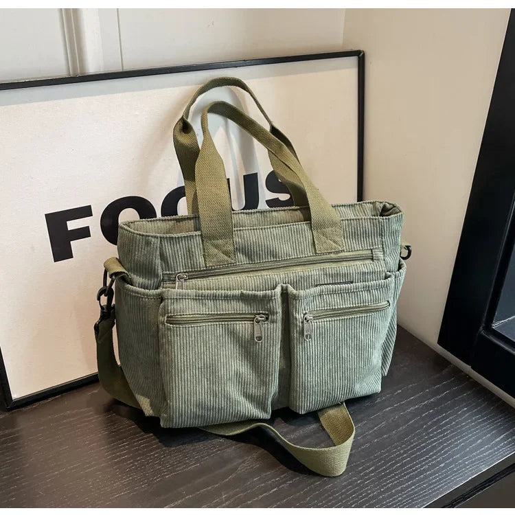 Elena | Urban Cord Tote Bag