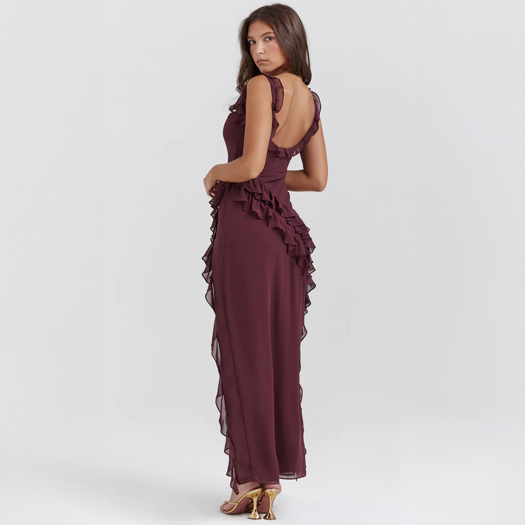 Else | Ruffle Slit Dress