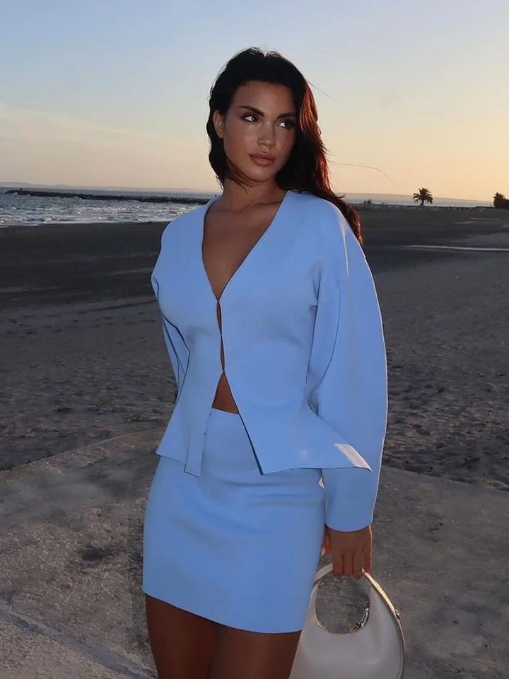 Vivienne | Knit Cardigan Set