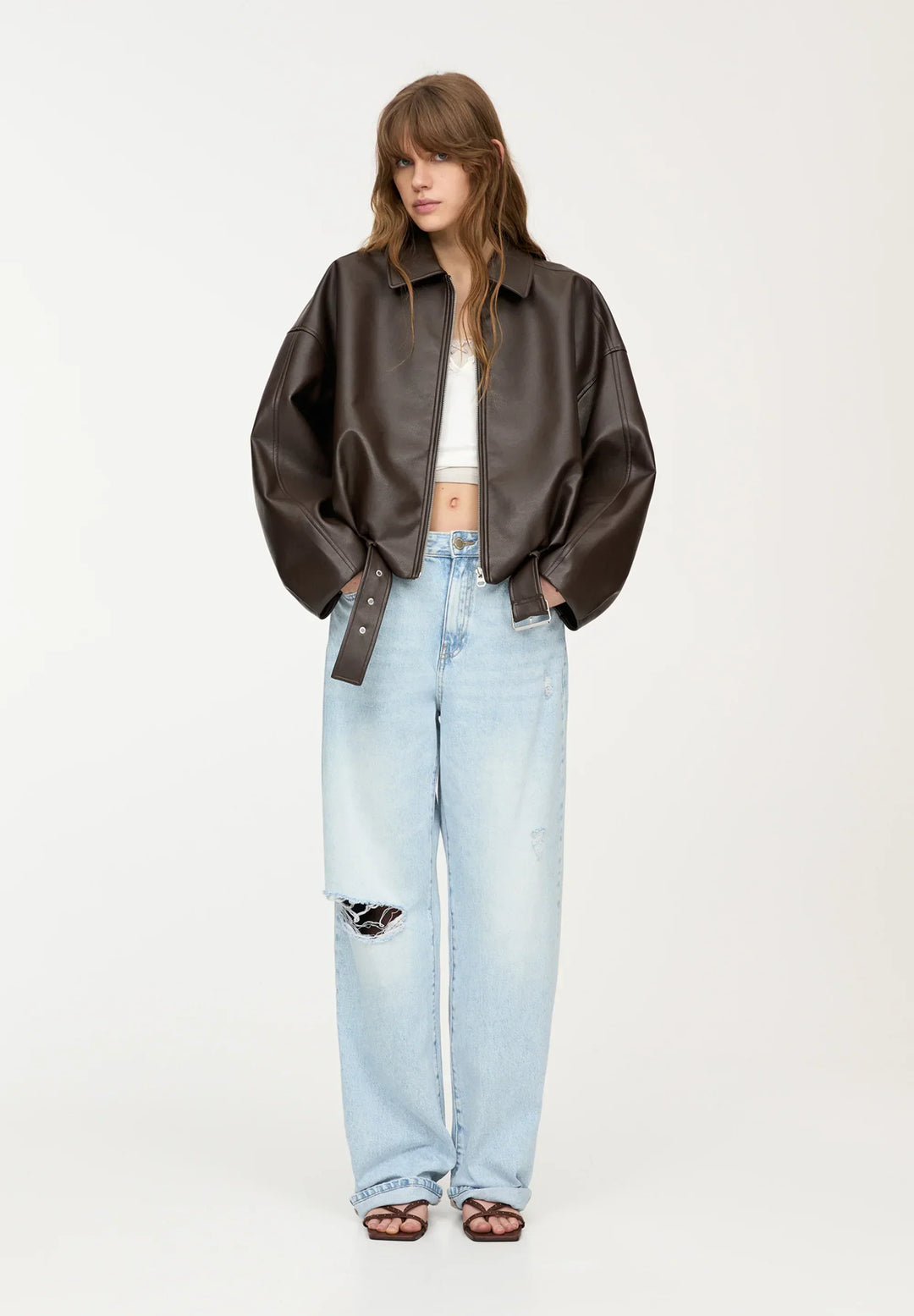 Amara | Faux Leather Jacket