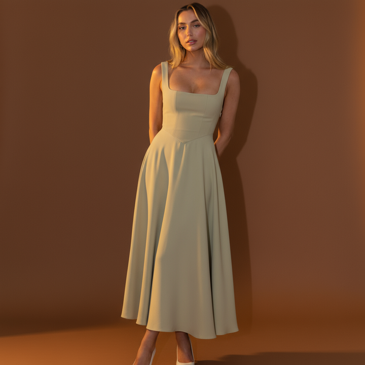 Celina | Square Neck A-Line