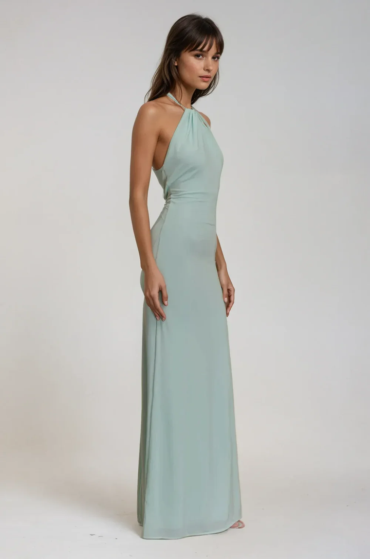 Hannah | Maxi Halter Dress